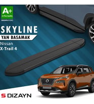S-Dizayn Nissan X-Trail T33 Skyline Siyah Yan Basamak 183 Cm 2022 Üzeri A+ Kalite