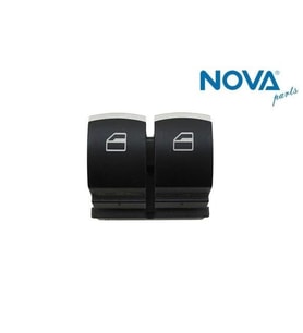 5K3959857B Cam Açma Anahtarı 2 'li Krom - Amarok-Caddy-Golf-Ibiza-Leon-Passat-Polo-Touran