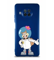 Xiaomi Mi 10T Lite Soft Premier Kapak Sandy Tasarımlı Silikon Kılıf - Lacivert (Şeffaf)