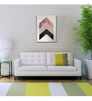Pastel Renklerde Geometrik Şekiller Kanvas Tablo 50 x 70
