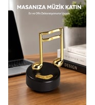 Mey İthalat® Altın Nota Temalı Müzik Kutusu Müzikli Hediyelik Yeni Nesil