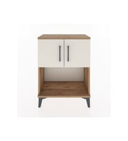 Arges Komodin 2 Raflı 2 Kapaklı 60x30x80 Çam-Aytaşı