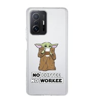 Xiaomi Mi 11T - 11T Pro Uyumlu Yoda Coffee Tasarımlı Şeffaf Telefon Kılıfı
