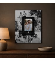 Kişiye Özel Çoklu Fotoğraf Kolajlı Şarkı Tablosu