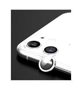 Apple iPhone 11 Uyumlu Zore CL-01 Kamera Lens Koruyucu (Beyaz)