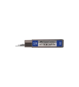 Faber-castell Min Süper Fine Lead 2b 75 Mm 0.7 Mm 12 77 20-12 Versatil Kalem Ucu (12 Tüp)