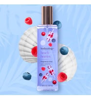 Bodycology Beach Berries Taze Böğürtlen ve Yaban Mersin Kokulu Kadın Vücut Spreyi (237 mL) (Mor - Somon Pembe - Lila)