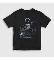 Presmono Unisex Çocuk Siyah Cover Film interstellar T-Shirt 245711tt