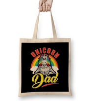 Awesome Unicorn Dad Cool Unicorn Dads Bez Çanta Uzun Saplı