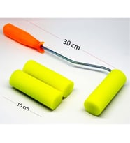 Sünger Rulo Fırça 10 cm 3 Yedekli 
