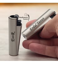 Çift Yön Baskı Avantajıyla Kişiye Özel Lüks Clipper Metal Çakmak