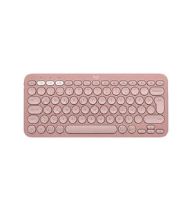 LOGITECH PEBBLE KEYS 2 K380S 920-011859 Multi-Device Bluetooth Klavye Mouse Seti Grafit Pembe