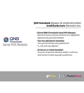 PrestaShop - QNB Finansbank Sanal POS Modülü