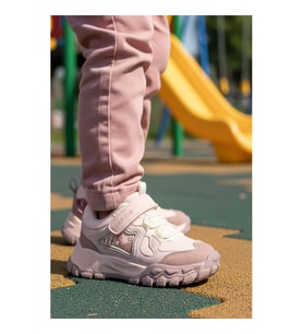Marcokids 22678 Pudra Kaymaz Taban Kız Çocuk Spor Ayakkabı