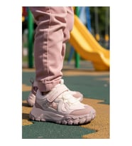 Marcokids 22678 Pudra Kaymaz Taban Kız Çocuk Spor Ayakkabı
