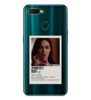Oppo A5S/AX7/A12 Uyumlu Jennifer's Body Minimalist Poster Desenli Şeffaf Telefon Kılıfı