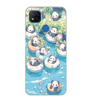 Xiaomi Redmi 9C / 10A Uyumlu Panda Tasarımlı Şeffaf Telefon Kılıfı