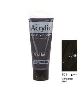 Bigpoint Akrilik Boya 75 ml Mars Black 791 