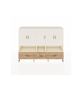 Hyperion Dolap 12 Raflı 3 Çekmeceli 5 Kapaklı 220x44x163 Aytaşı-Aytaşı/Çam