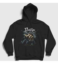 Presmono Unisex Siyah Power Of The Night Savatage Kapüşonlu Sweatshirt 551137tt