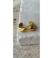 Ear Cuff Küpe Tekli 925 Ayar (Gold)