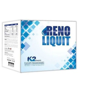 Reno Liquit K2 Vitamin Enzimatik Hidrolize Kollajen 30X30ml Oral İçilebiir Ampul