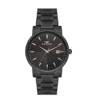 Ferro F11154A-G Quartz Çelik Siyah 41 mm Erkek Kol Saati