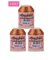 3 Adet Altınbaşak Oya ve Dantel İpi 20 gr - Royaleks - No: 413