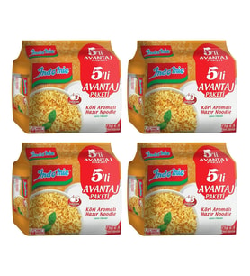 Indomie Hazır Noodle Körili 75gr x 5 Li Avantaj Paket x 4 Adet