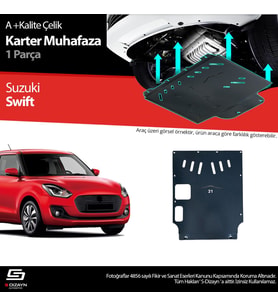 S-Dizayn Suzuki Swift Çelik Karter Muhafaza 2018 Üzeri A+ Kalite (Karışık)