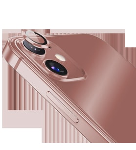Binano Metal Ring Iphone 13/13 Mini Rose Gold Kamera Koruyucu 