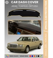 MERCEDES S CLASS W126 (1979-1991) Torpido Örtüsü Premium Kalite Torpido Koruma Özel Kesim UV Koruma