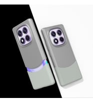 Xiaomi Redmi Note 14 Pro 4G Kılıf Mıknatıslı Çift Renk Duble Kapak (Gri)