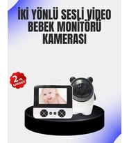 Uzaktan Kontrollü Bebek Kamerası Ninni Ve Zoom Özellikli