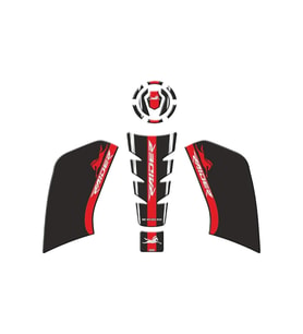Gogo Tank Pad Set 006 Siyah Kırmızı Tvs Raider 125 2023-2024