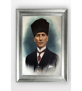 Gümüş Çerçeveli Atatürk Tablo cv1438