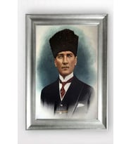 Gümüş Çerçeveli Atatürk Tablo cv1438