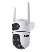 Baff ICS-5637 6mp Çift Lens Wifi Akıllı Güvenlik Kamerası Aı Hareket Takipli
