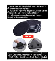Özel Kendinden Yapışkanlı Yıkanabilir Tekrar Kullanılabilir Halı Kilim Kaydırmaz Cırt Bant 10 Adet