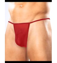 Fantezia Night Fantezi Kırmızı Transparan Tül Erkek String TG274602