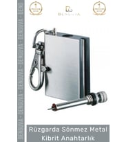 Özel Üretim Taşınabilir Pratik Kamp Doğa Av Günlük Rüzgarda Sönmez Metal Kibrit Anahtarlık