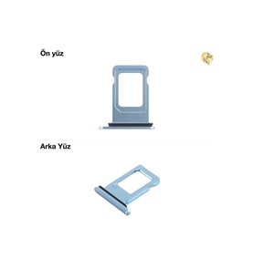 İphone Xr Sim İç Yuvası Tekli Mavi Sim yuvası sim tepsisi sim aparatı yeni sim yuvası tekli sim tepsisi sim çekmecesi