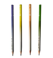 Kurşun Kalem 4 Adet Mash Pastel HB Siyah Kurşun Kalem Mash Pastel Desenli HB Kalem Yerli Üretim