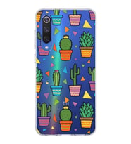 PrintiFy Xiaomi Mi 9 SE ile Uyumlu 1mm Slim Fit Water Color 4 Baskılı Şeffaf  Kılıf
