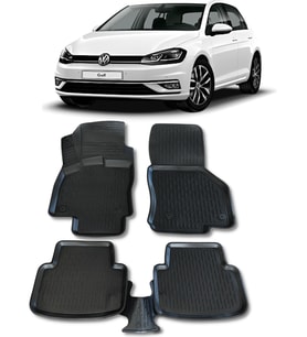 vw golf 7-7.5 (2012-2019) uyumlu 3d havuzlu paspas