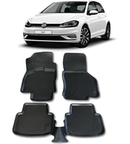 vw golf 7-7.5 (2012-2019) uyumlu 3d havuzlu paspas