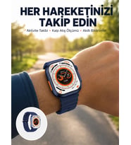 Ultra Akıllı Saat 2.05 İnç Büyük Ekran Bluetooth Aramalı Ip67 Yeni Nesil