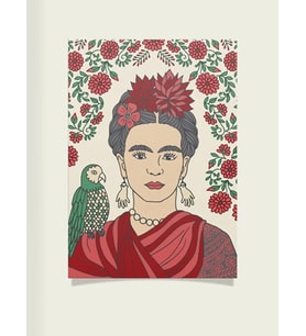 Frida Kahlo Tasarımlı 24*33 cm 350 gr. Kuşe Kağıt Poster PYTKPSTR011