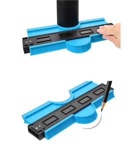 Büyük Boy Ahşap Şekil Tarağı Kontur Ölçüm Cetveli 25 cm