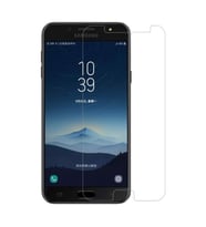 Samsung Galaxy C8 Uyumlu Ekran Koruyucu Yeni Nesil HD Kalite Kırılmaz Cam (Renksiz)